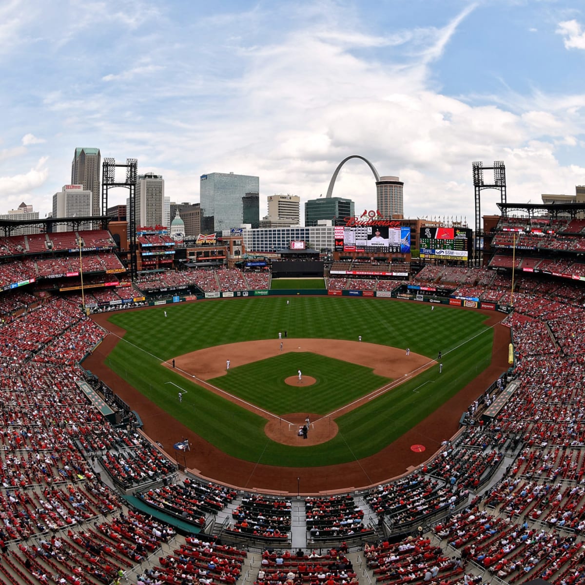 A woman was grazed by a stray bullet attending St. Louis Cardinals game at Busch  Stadium