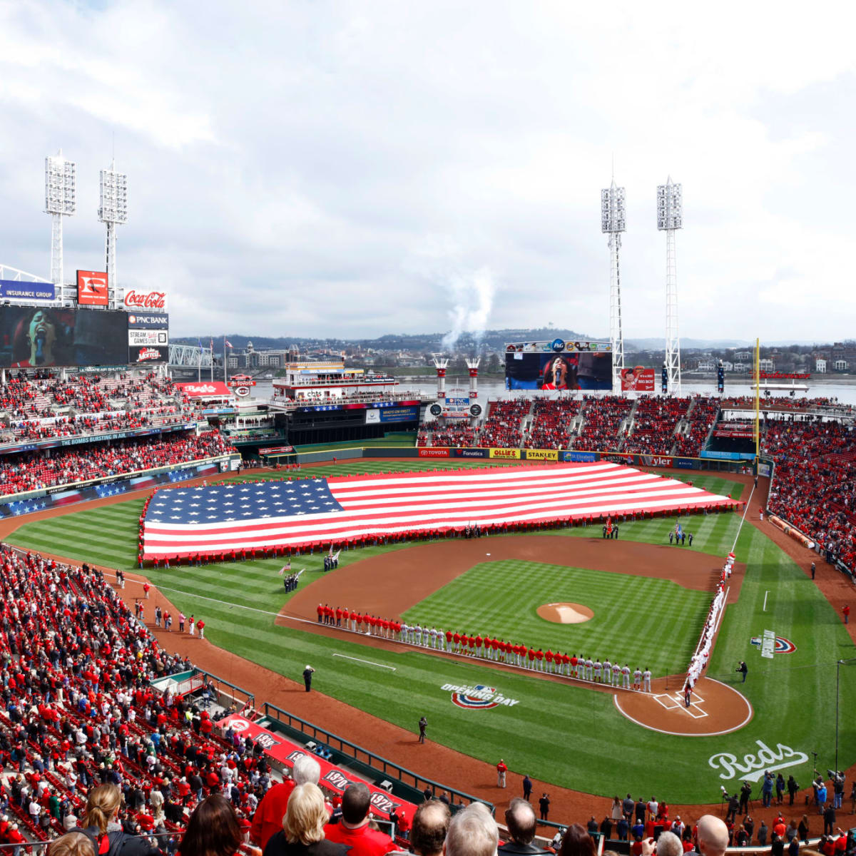 Social media reactions: Opening Day at home for MLB, Cincinnati Reds