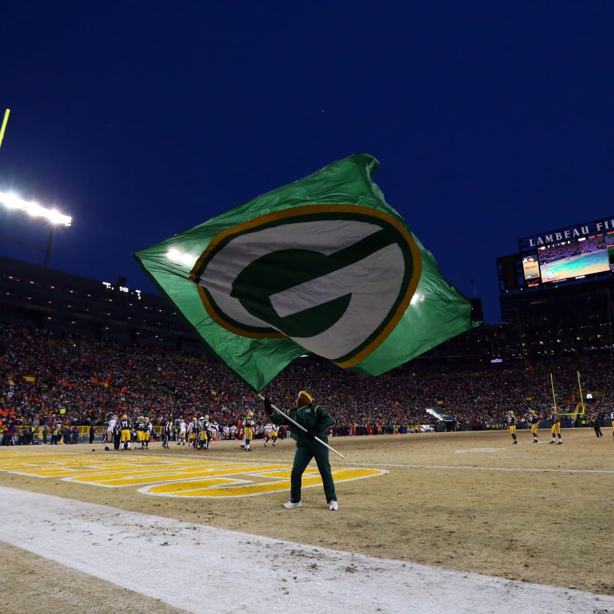 packers super bowl flag