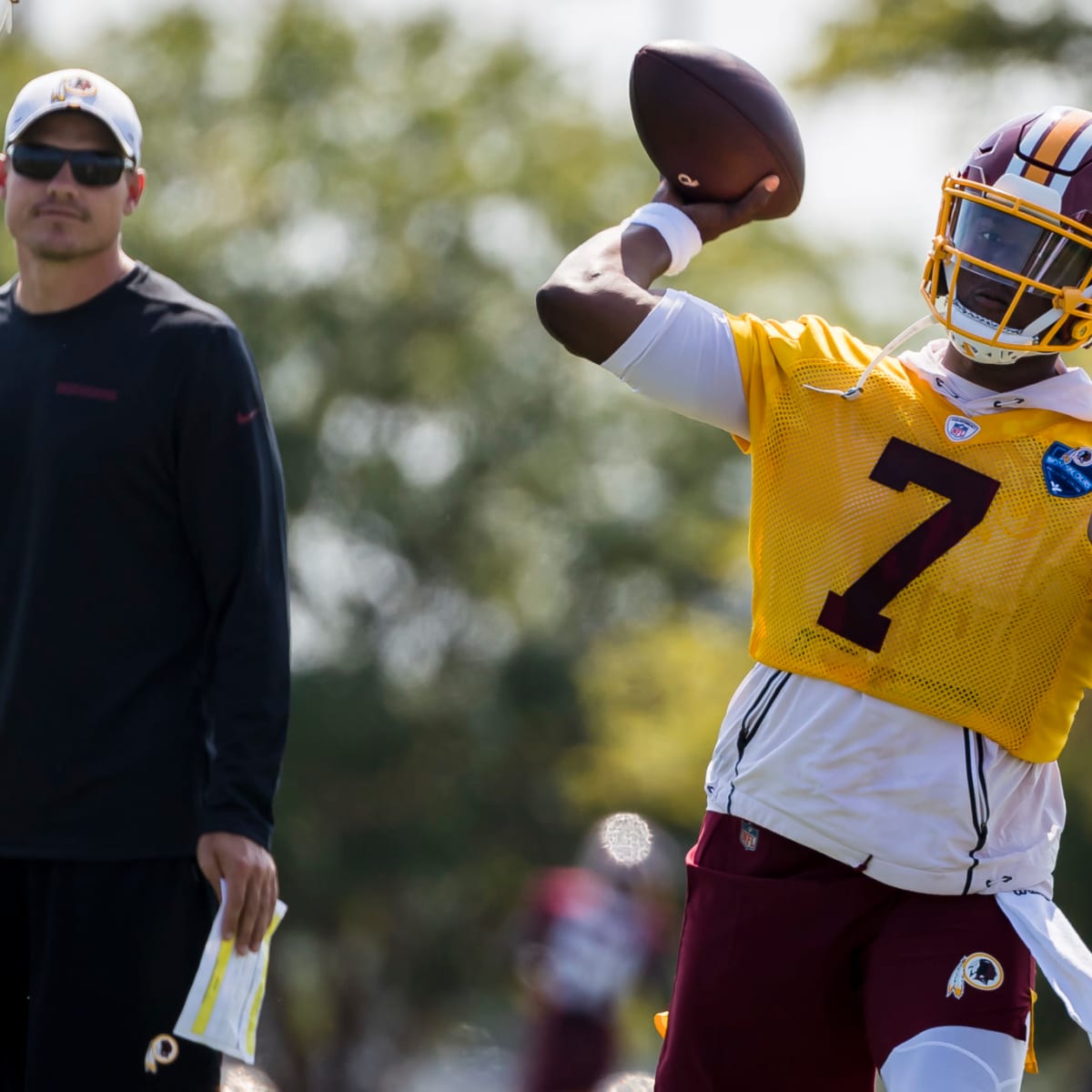 Dwayne Haskins throws two interceptions in preseason debut with Washington  Redskins, says the night was a good experience 