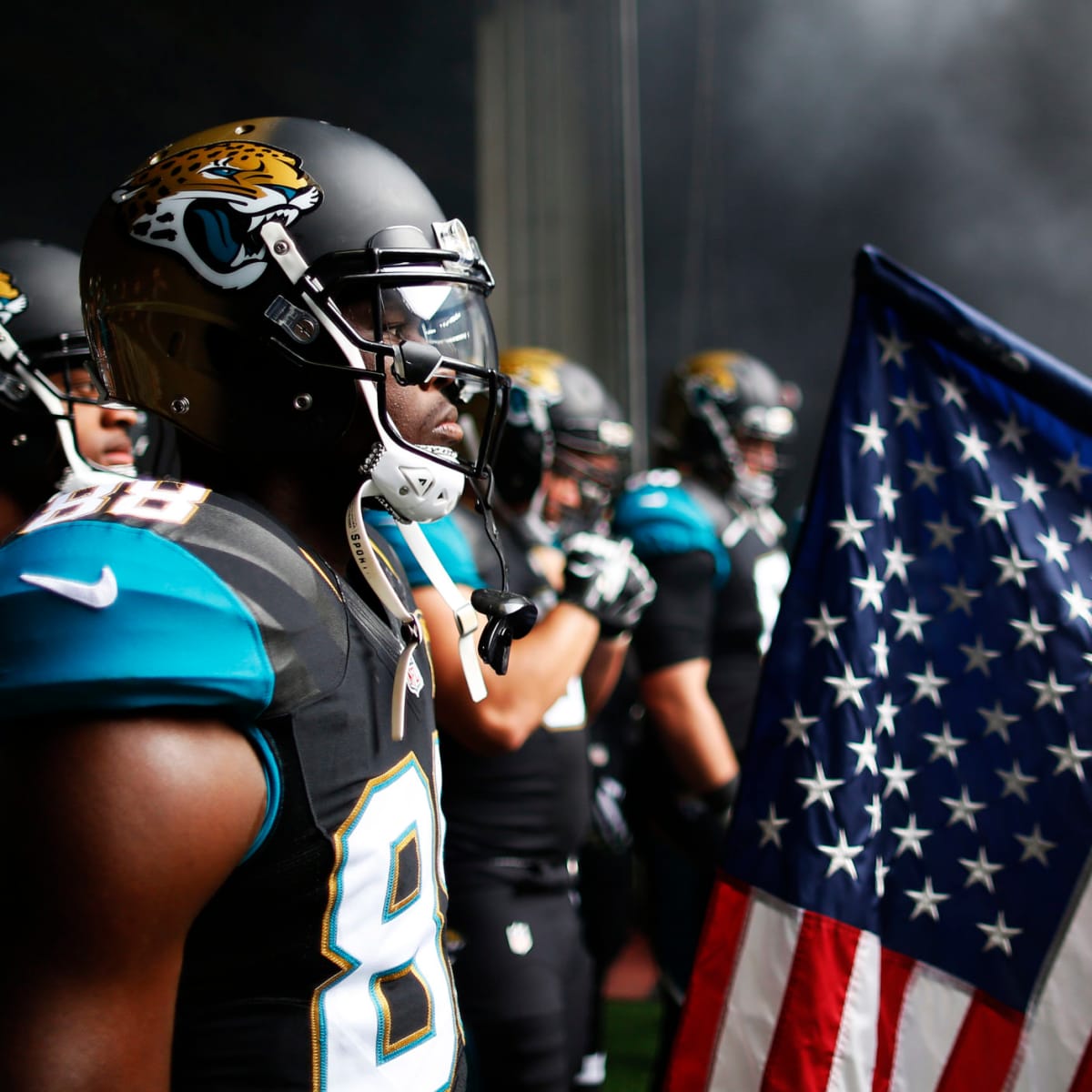 Why do the Jaguars play in London every year? 