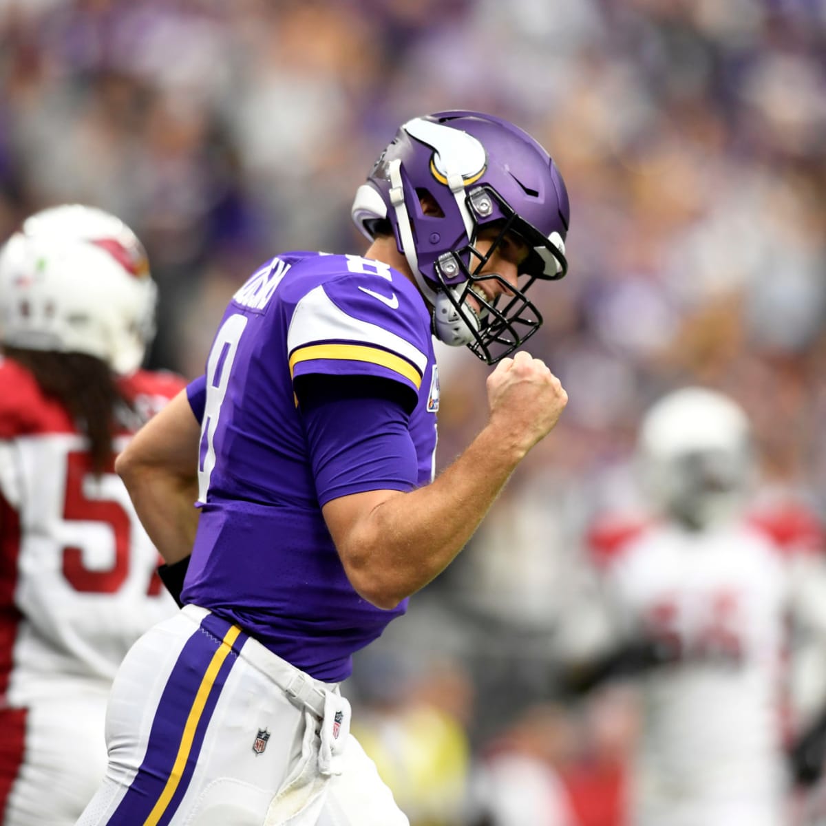 Watch Kirk Cousins Celebrating On Plane After Vikings Win