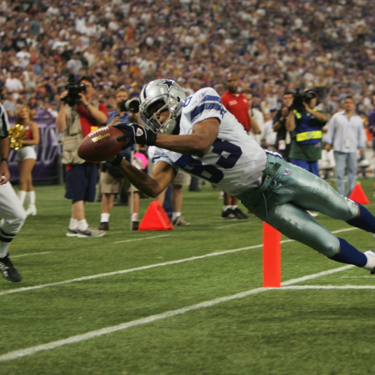 Dallas Cowboys wide receiver Terry Glenn celebrates a touchdown in