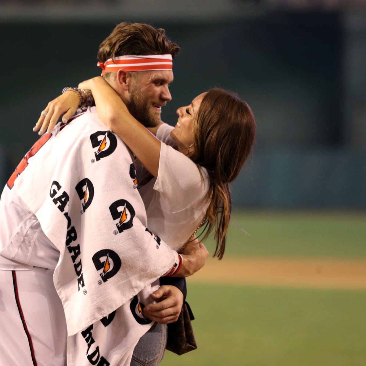 Bryce Harper's Wife Goes Viral On Sunday Night Baseball - The Spun