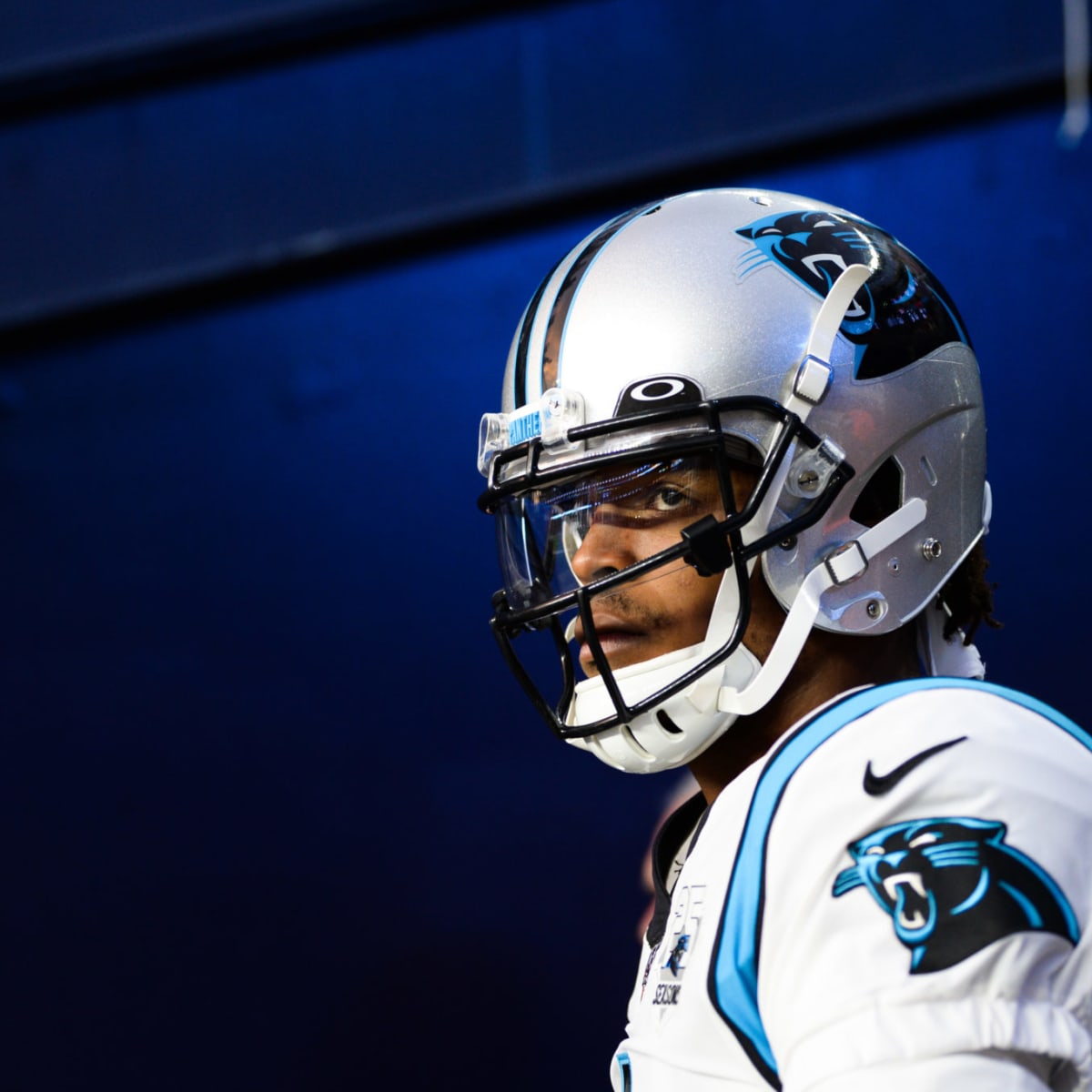 Cam Newton Yells 'I'm Back' Following Panthers Return