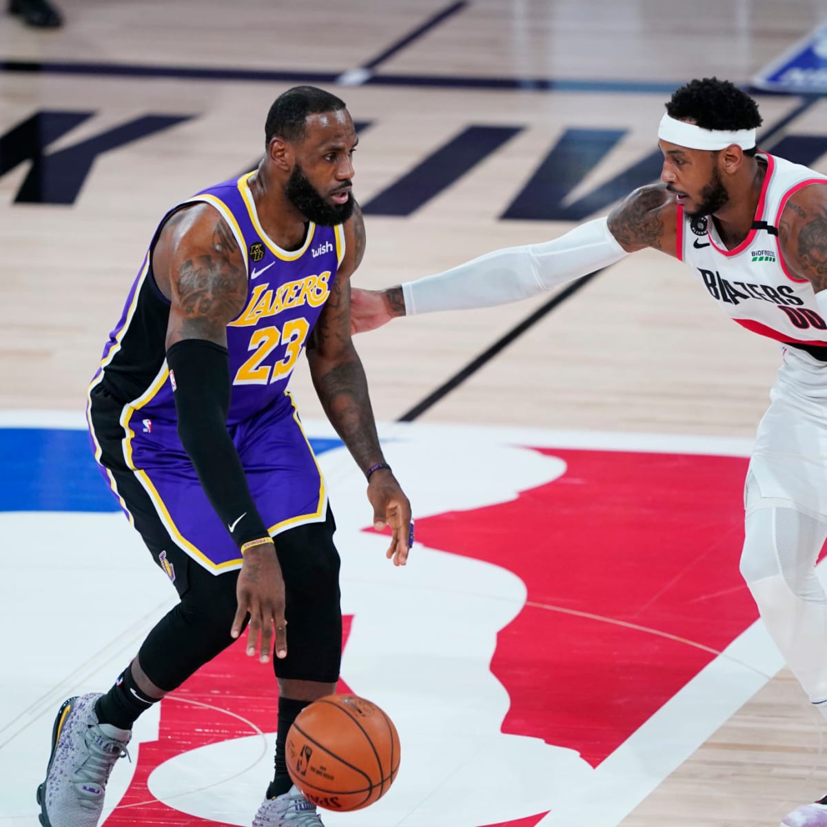 LeBron James leads Los Angeles Lakers to playoff rout of Portland