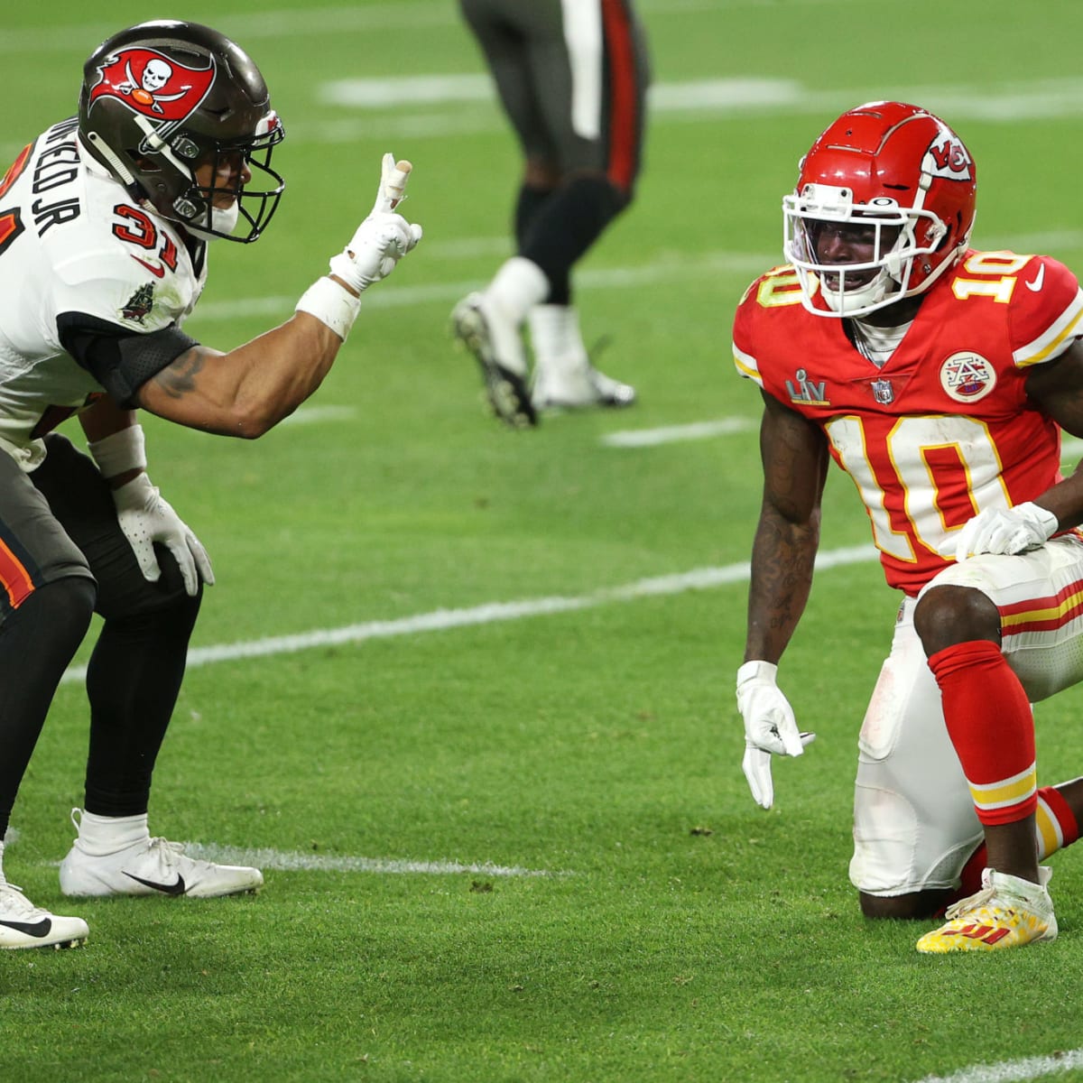 Antoine Winfield Jr. Tampa Bay Buccaneers Unsigned Super Bowl LV Diving  Interception Photograph