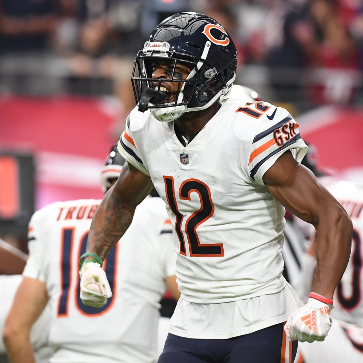 Chicago Bears wide receiver Allen Robinson (12) celebrates after