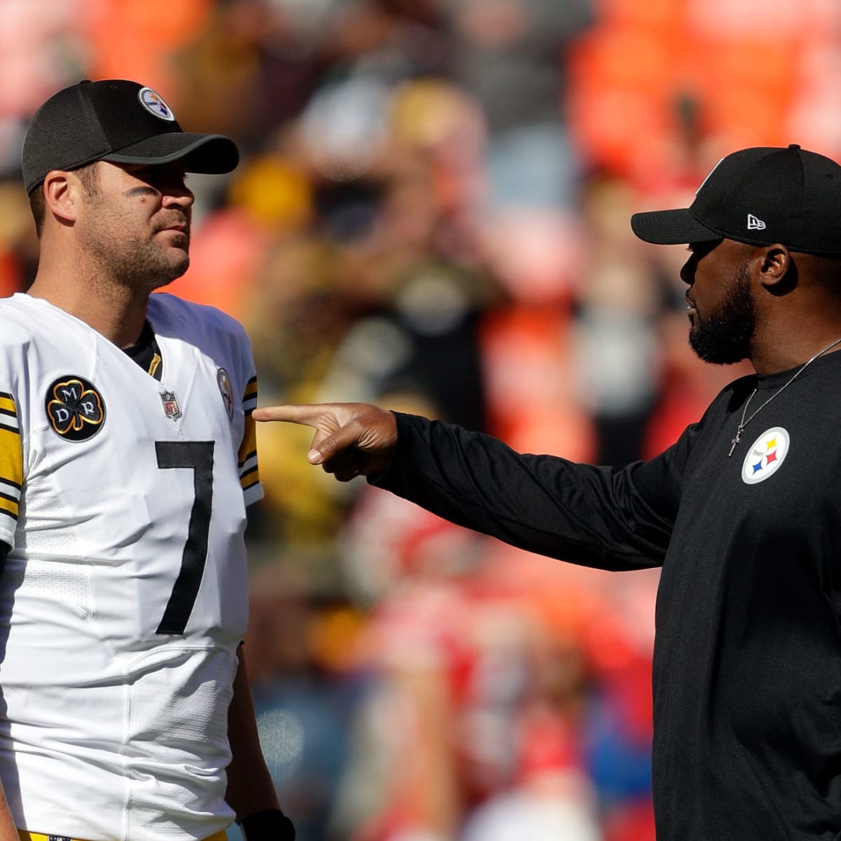 Pittsburgh Steelers head coach Mike Tomlin and quarterback Ben