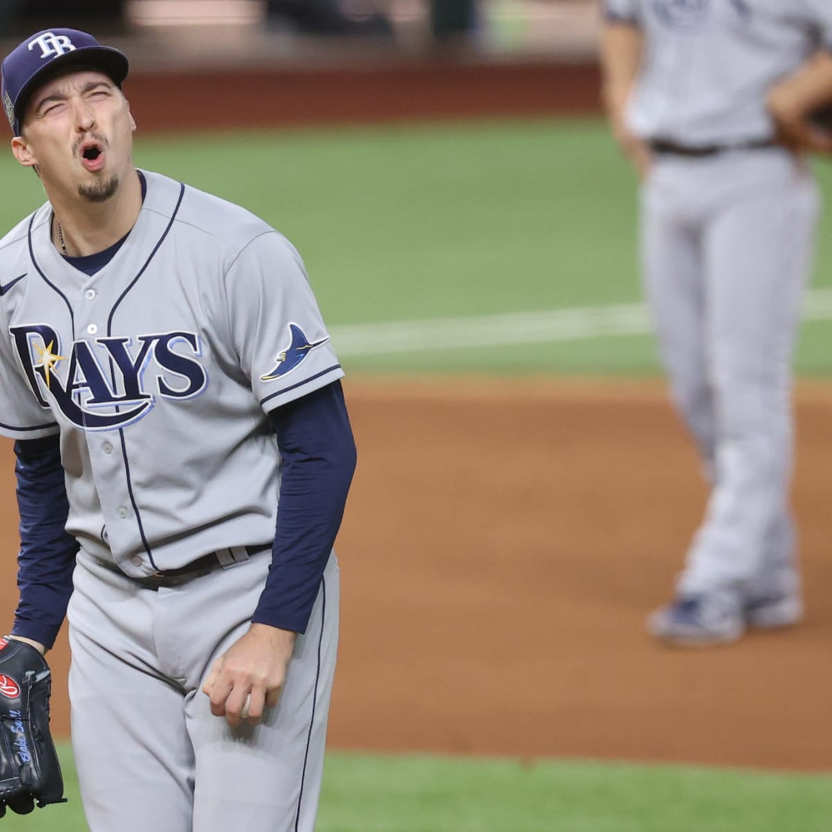 Blake Snell's reaction to being pulled after 5.1 innings : r/baseball