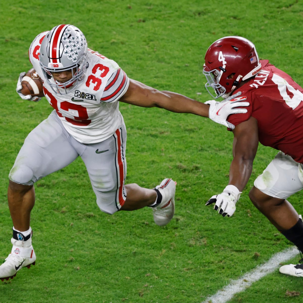 Master Teague III barrels 41-yards to the end zone, Ohio State