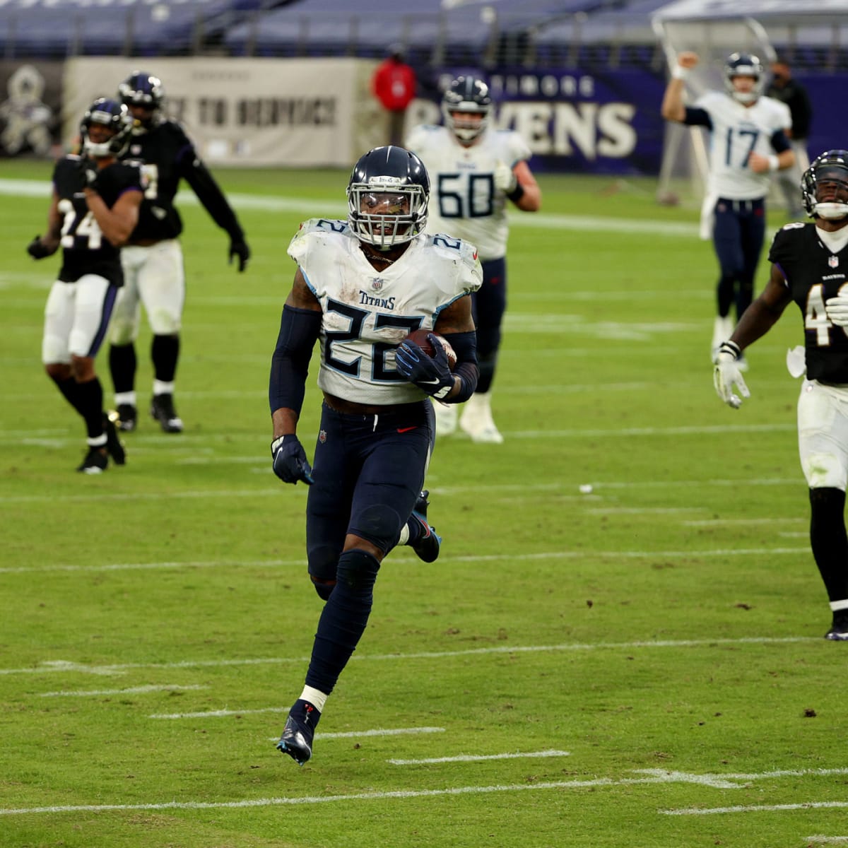 Tennessee Titans 28-12 Baltimore Ravens: Derrick Henry rushes for 195 yards  as Titans stun Ravens, NFL News