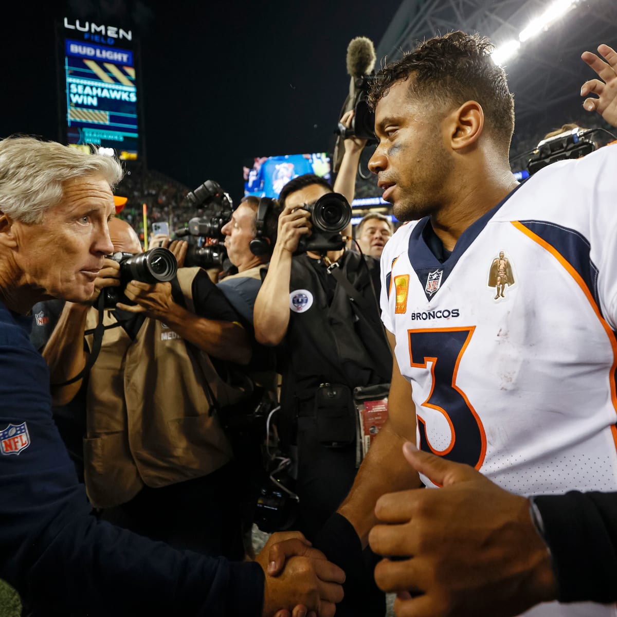 The Denver Broncos stole Russell Wilson from the Seattle Seahawks