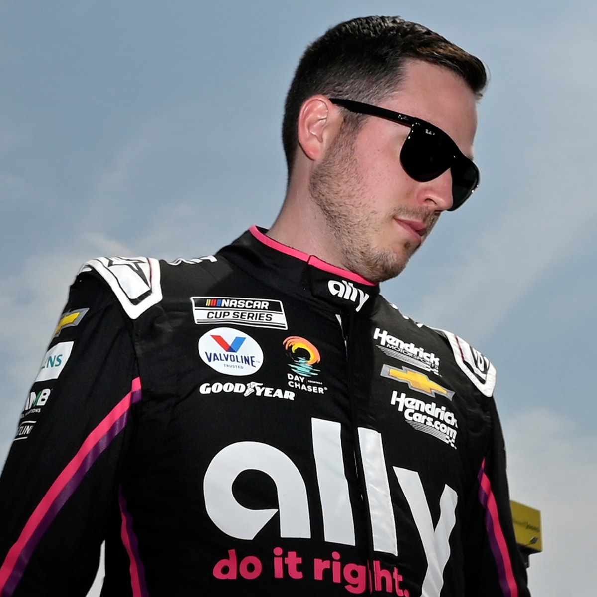 Helmet Stalker on X: NASCAR driver Alex Bowman was sponsored by All Pro  Teachers and the Philadelphia Eagles this weekend at Pocono Raceway. His  helmet features the Eagles' usual wing decal and