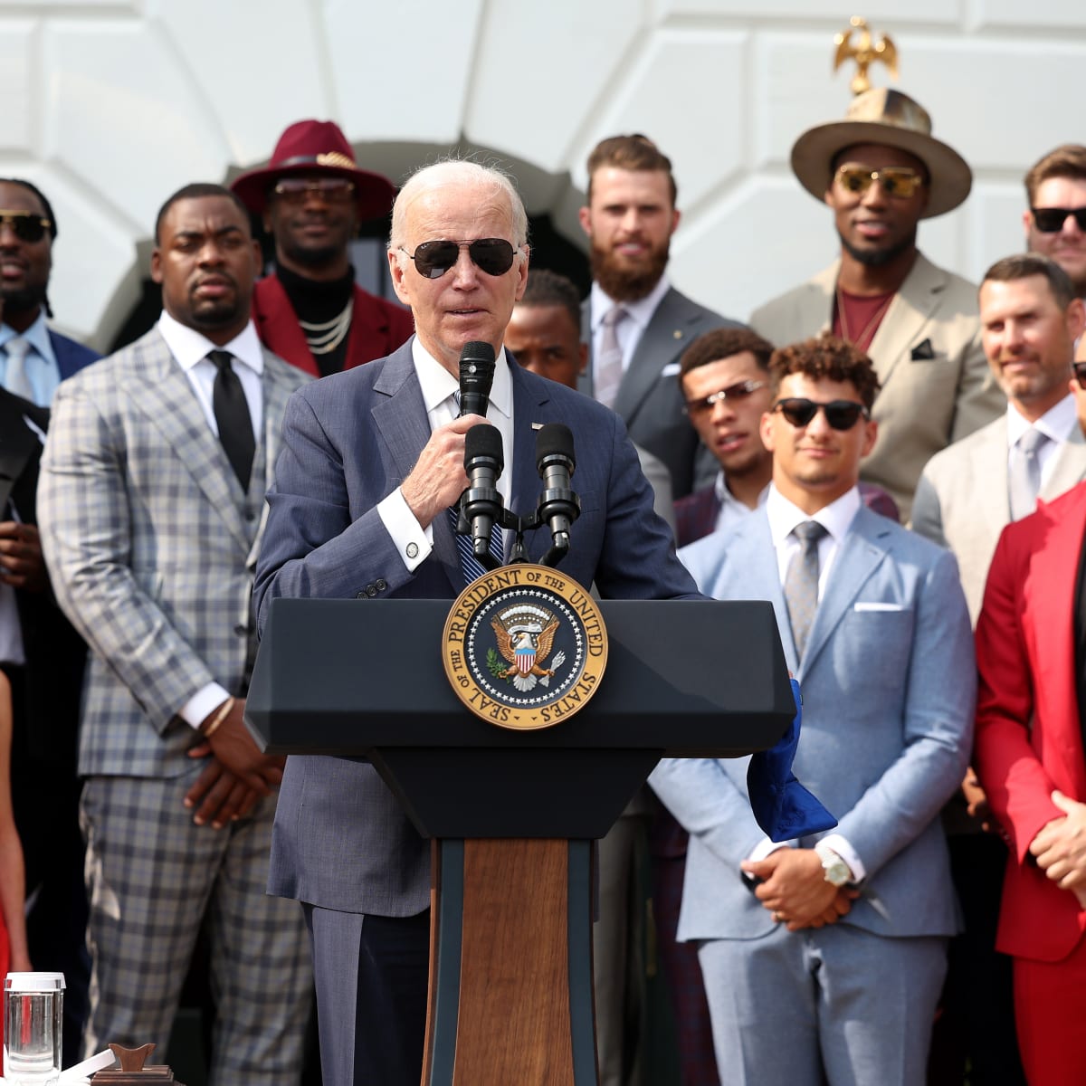 Chiefs Player Appears To Wear Pro-Life Tie At White House Visit