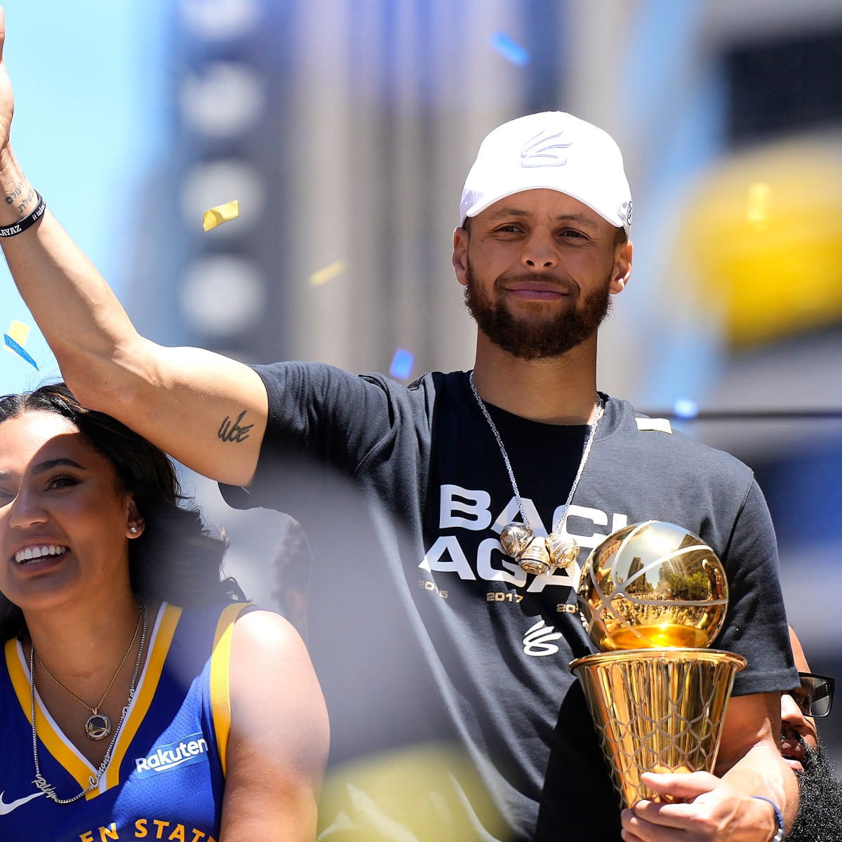 Goat Wearing Steph Curry Jersey at Warriors' Championship Parade