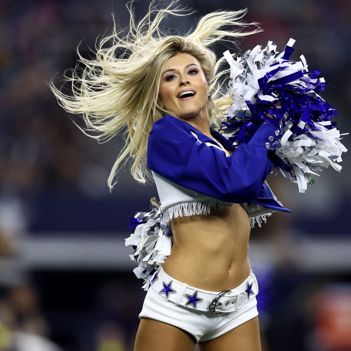 NFL fans on the Dallas Cowboys cheerleaders at WrestleMania 38