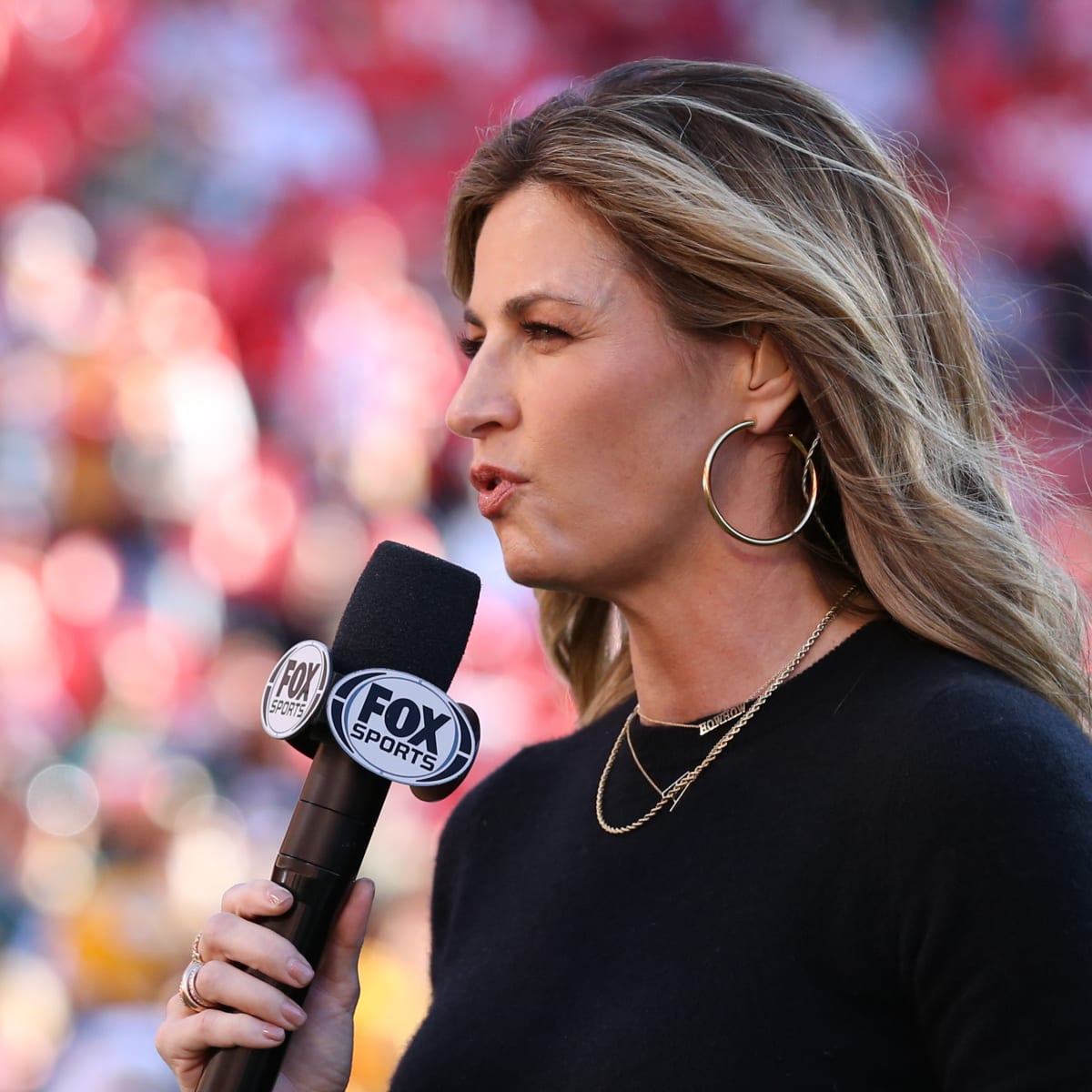 PHILADELPHIA, PA - DECEMBER 04: Fox Sports sideline reporter Erin