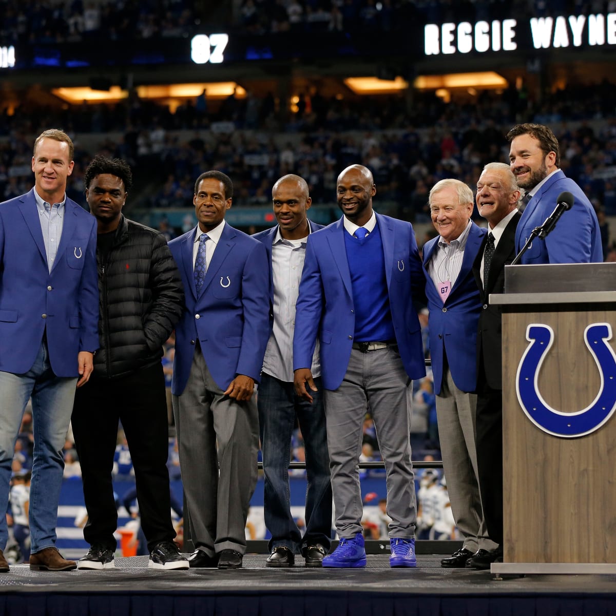 Peyton Manning reacts to Jeff Saturday being named interim Colts coach