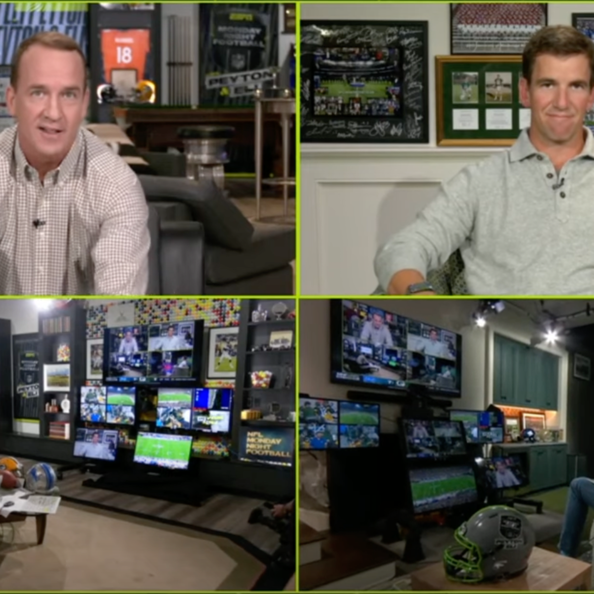 Is the Manningcast on tonight? Check out Eli and Peyton Manning's