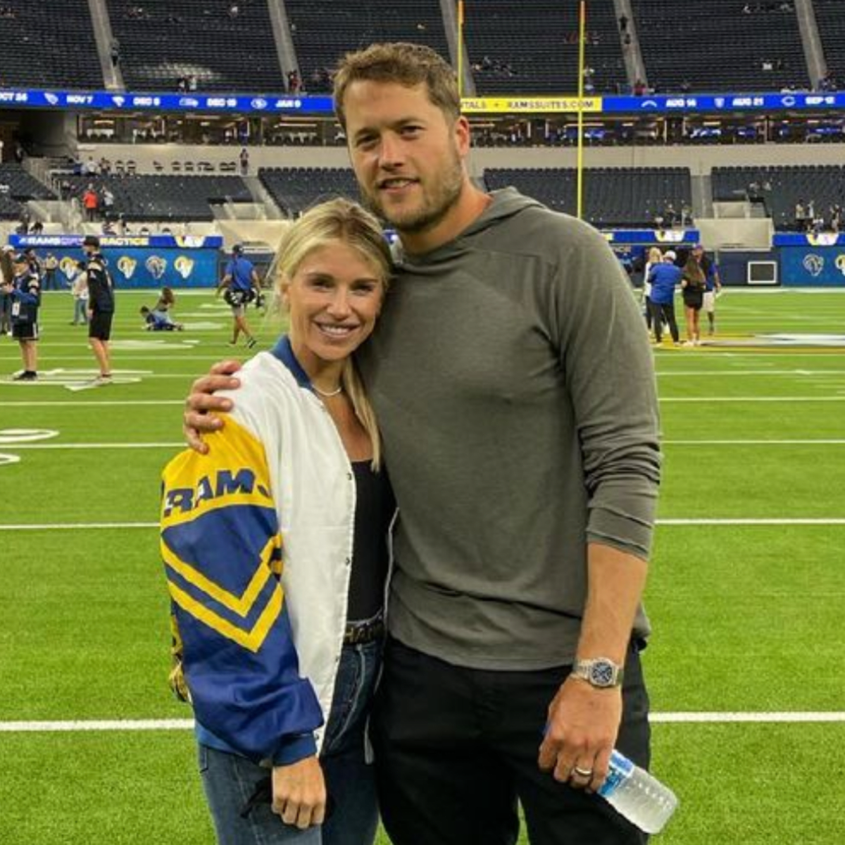 Matthew Stafford's wife, family give Rams QB heartfelt send-off before  Super Bowl 56