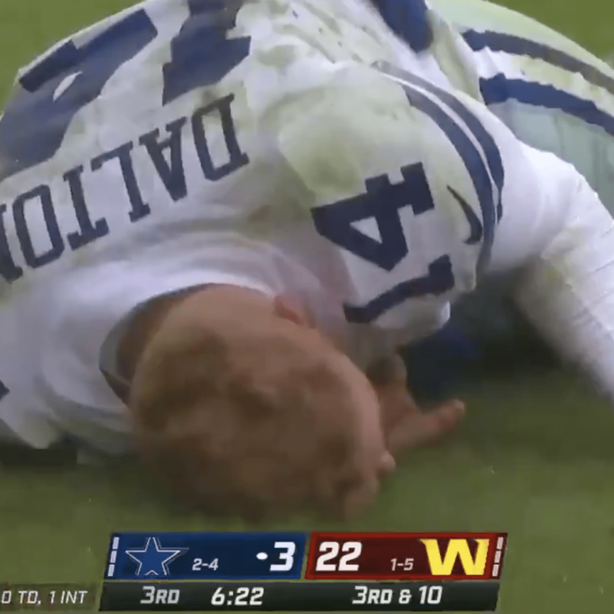 Cowboys vs. Washington score, takeaways: Andy Dalton knocked out