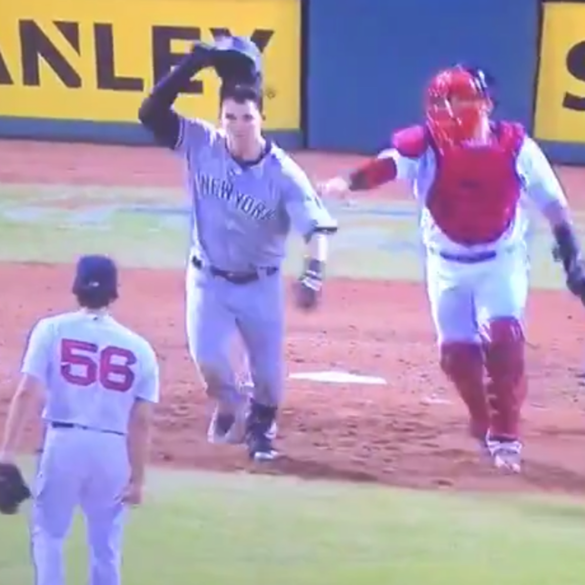 Yankees-Red Sox brawl for real after Tyler Austin gets plunked