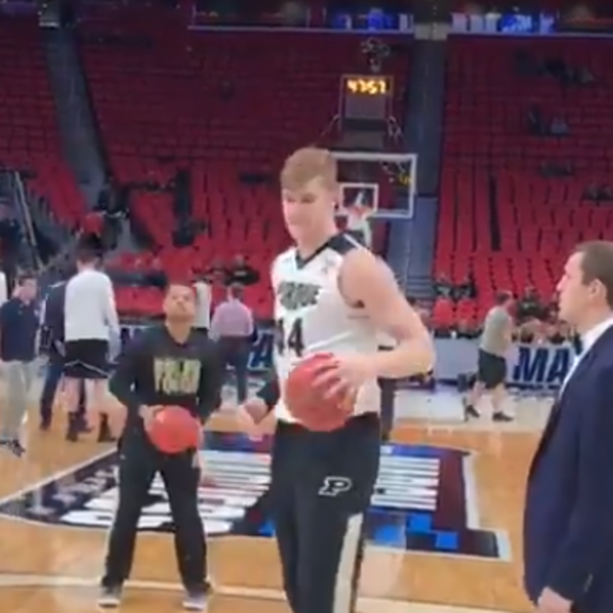 NCAA takes steps to permit Purdue's Isaac Haas to wear a brace on his  injured elbow