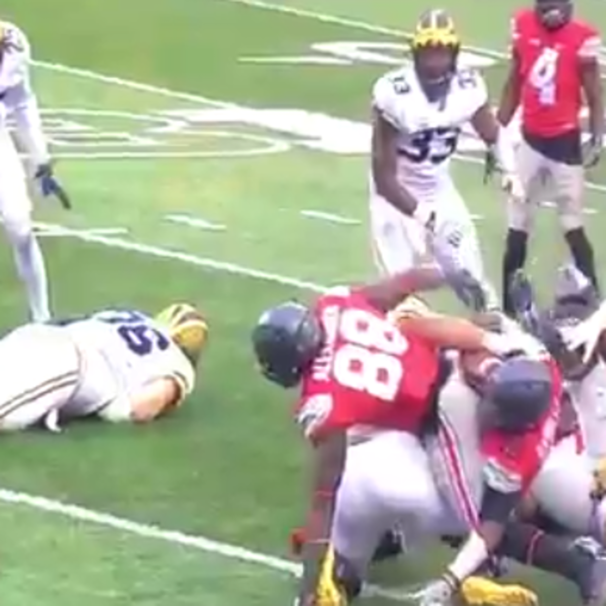 J.T. Barrett's 4th-down surge vs. Michigan not short on controversy