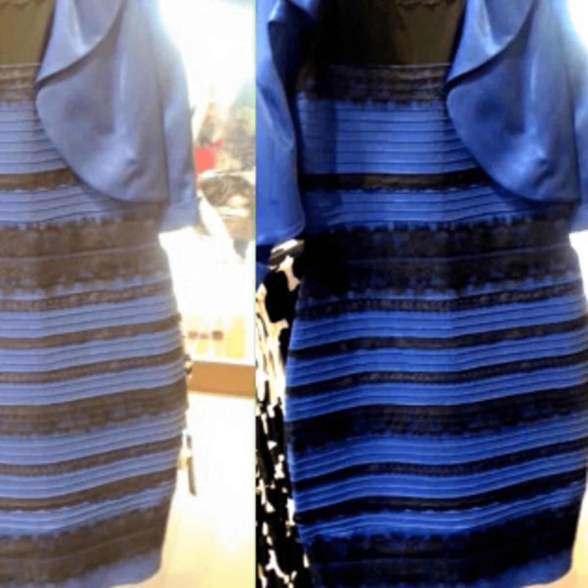 Эффект сине черного платья