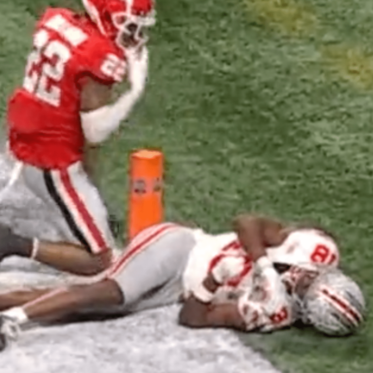 Marvin Harrison Jr. Hits 100-Yard Mark Early in Second Quarter, Hauls in  Two Touchdown Passes in First Half Against Georgia