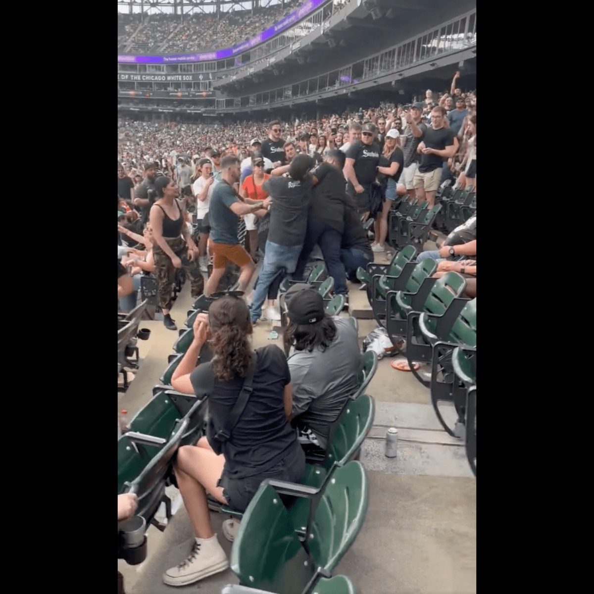 WATCH: Nasty All-Girl Brawl Broke Out at the White Sox-Cards Game
