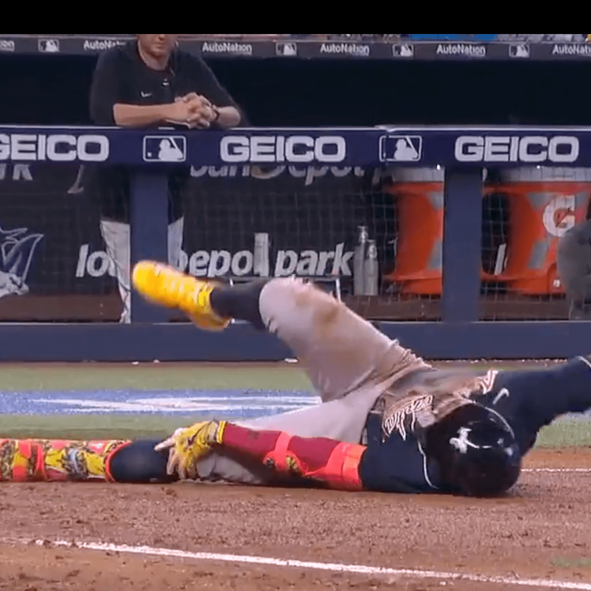 What Pros Wear: Ronald Acuña Jr.'s Nike Diamond Batter's Elbow and Leg  Guard - What Pros Wear