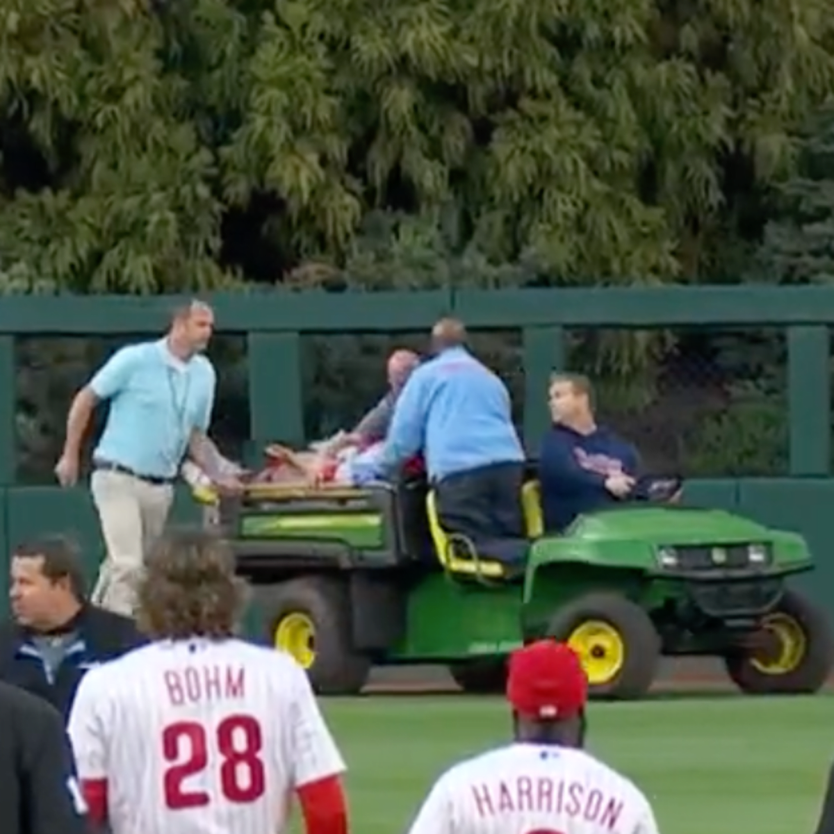 Spectator Taken To Trauma Center After Falling Into Red Sox Bullpen  Reaching For Foul Ball At Phillies Game
