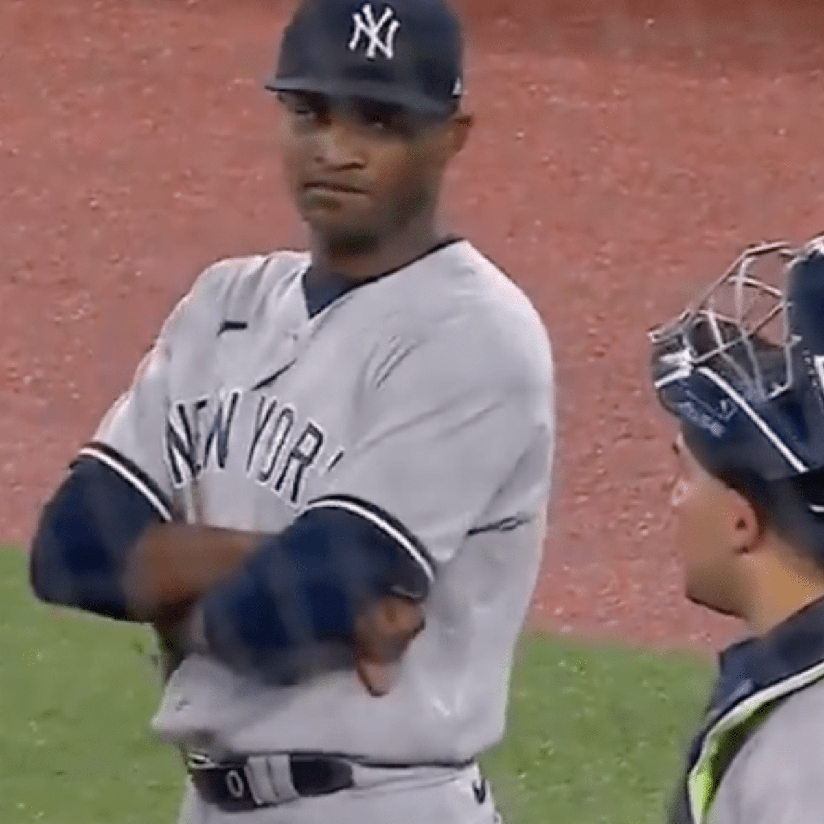 New York Yankees starting pitcher Domingo Germán ejected; faces