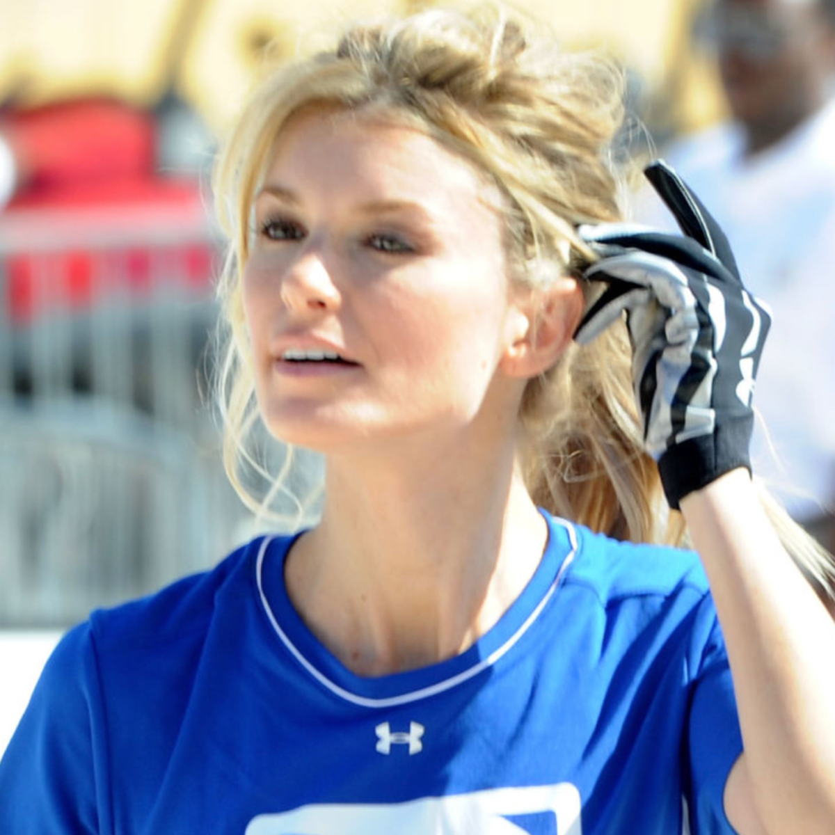 Marisa Miller is a real hit with fans at celebrity softball game