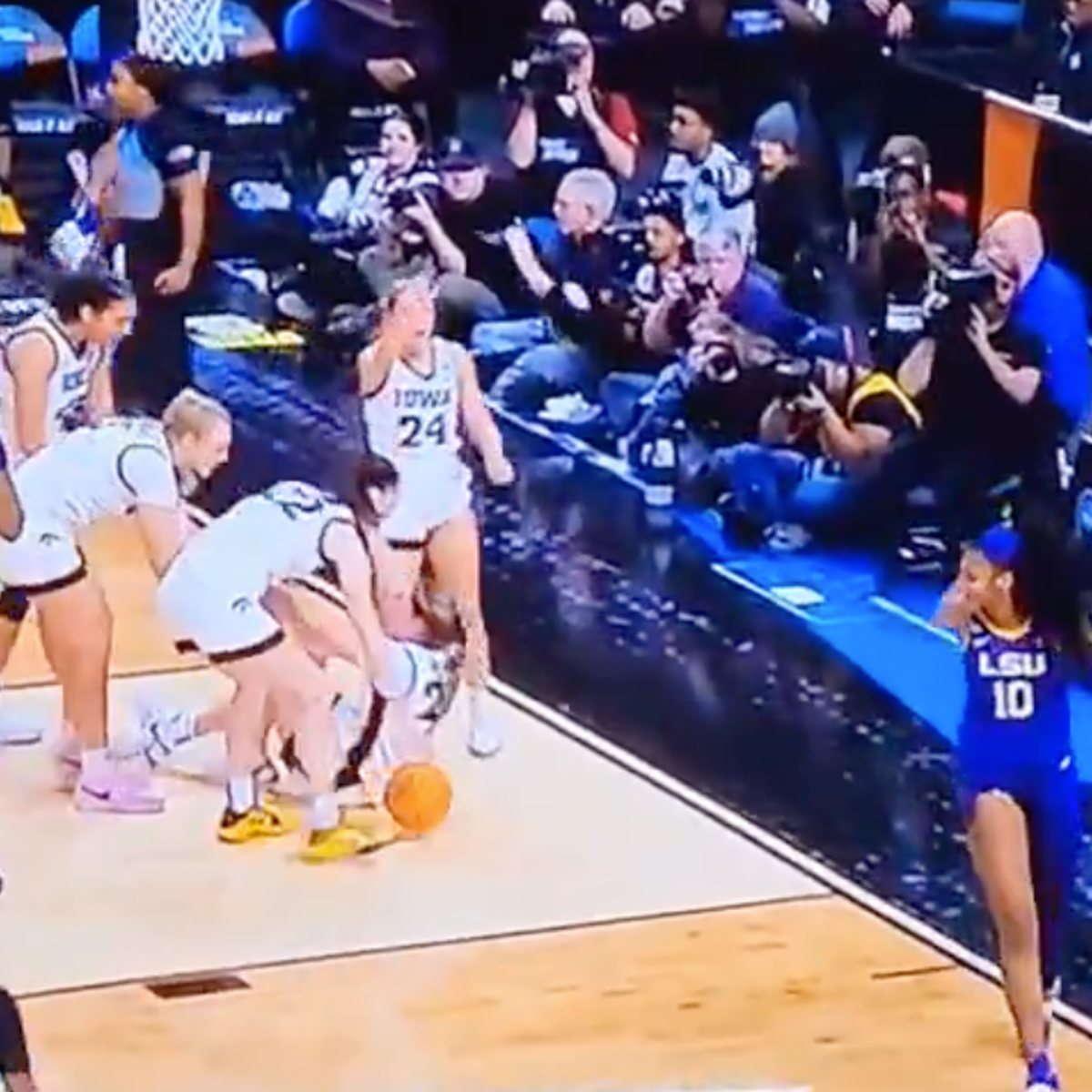 Video: Iowa Star Taunted Angel Reese After She Fouled Out - The Spun