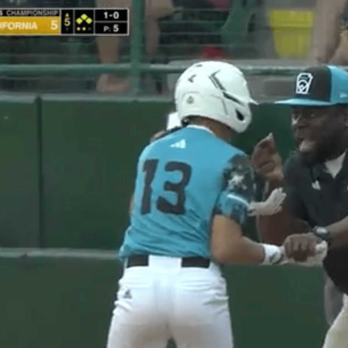 Curacao batter shatters broadcast camera during Little League