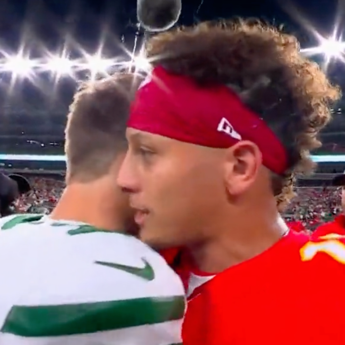 Patrick Mahomes had a message for Zach Wilson after Chiefs held