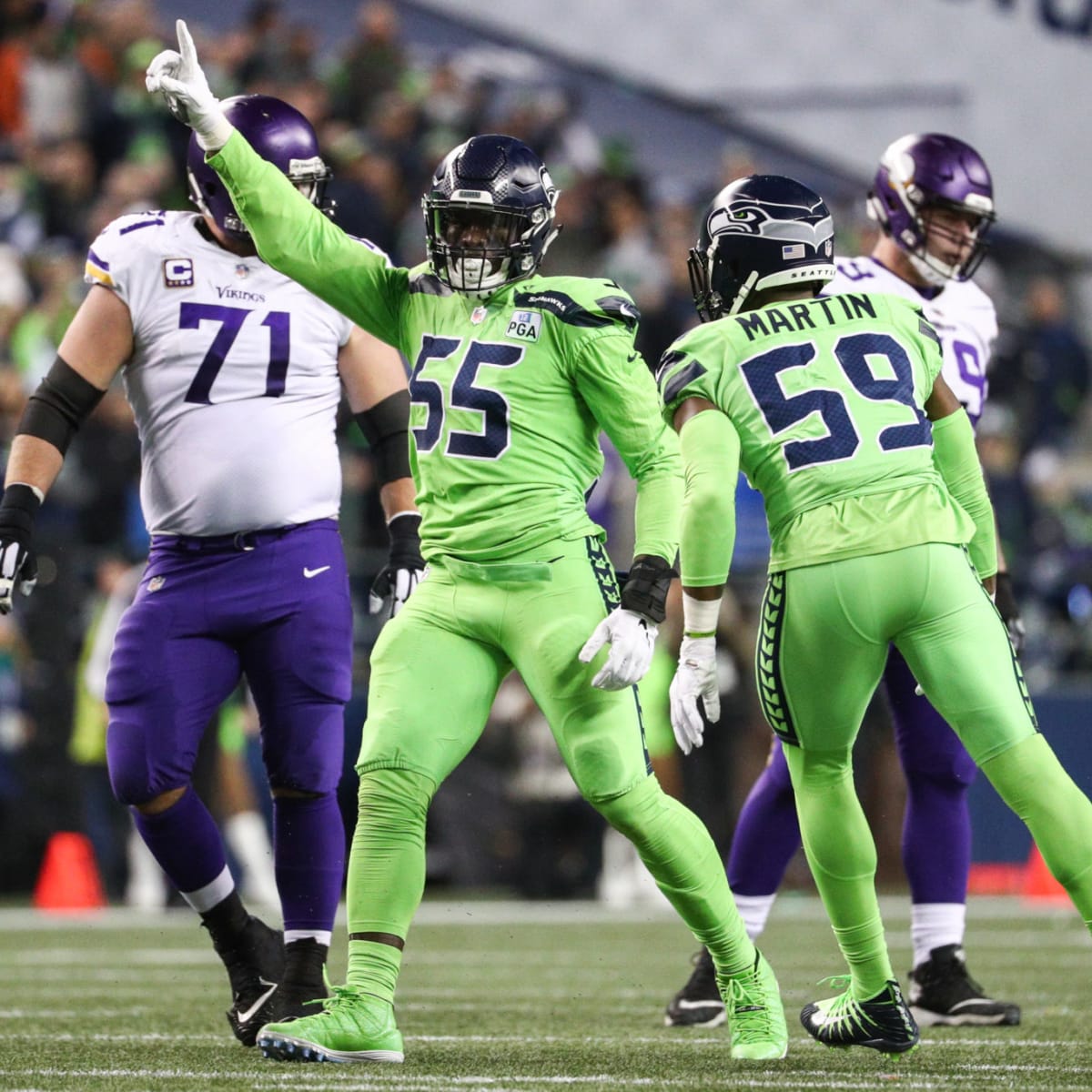 Seahawks highlighter uniforms clearance