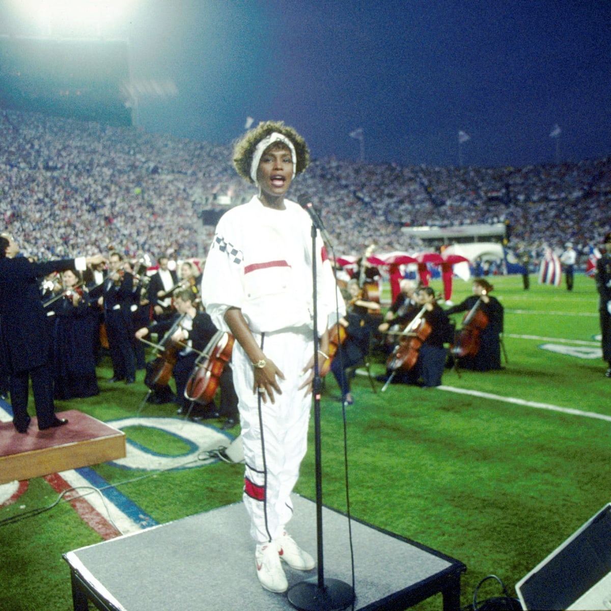 Whitney houston at clearance the super bowl