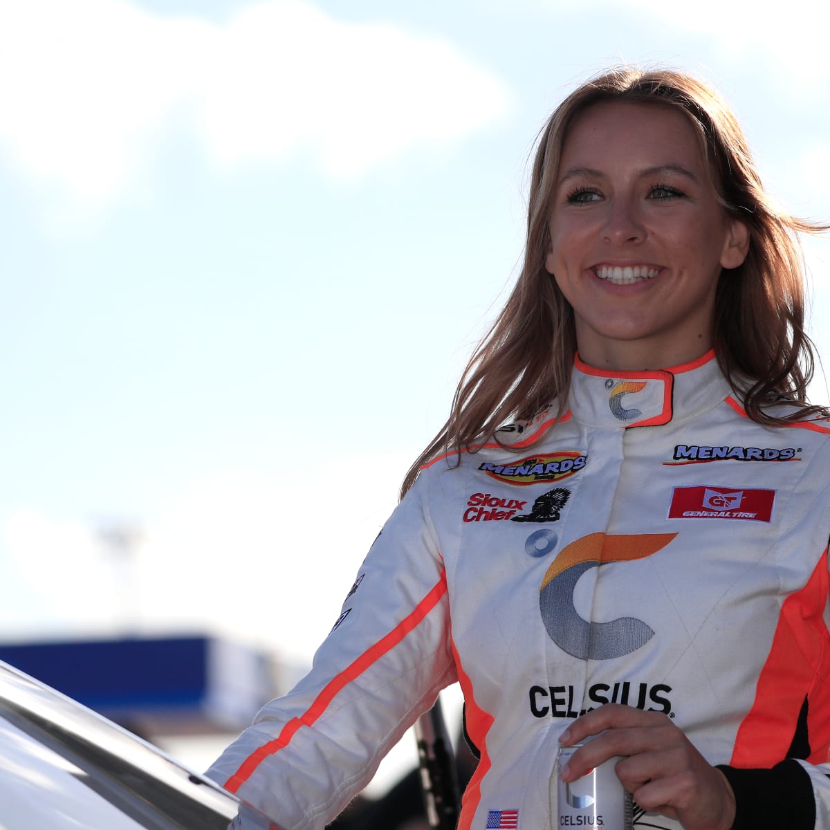 Female race top car driver