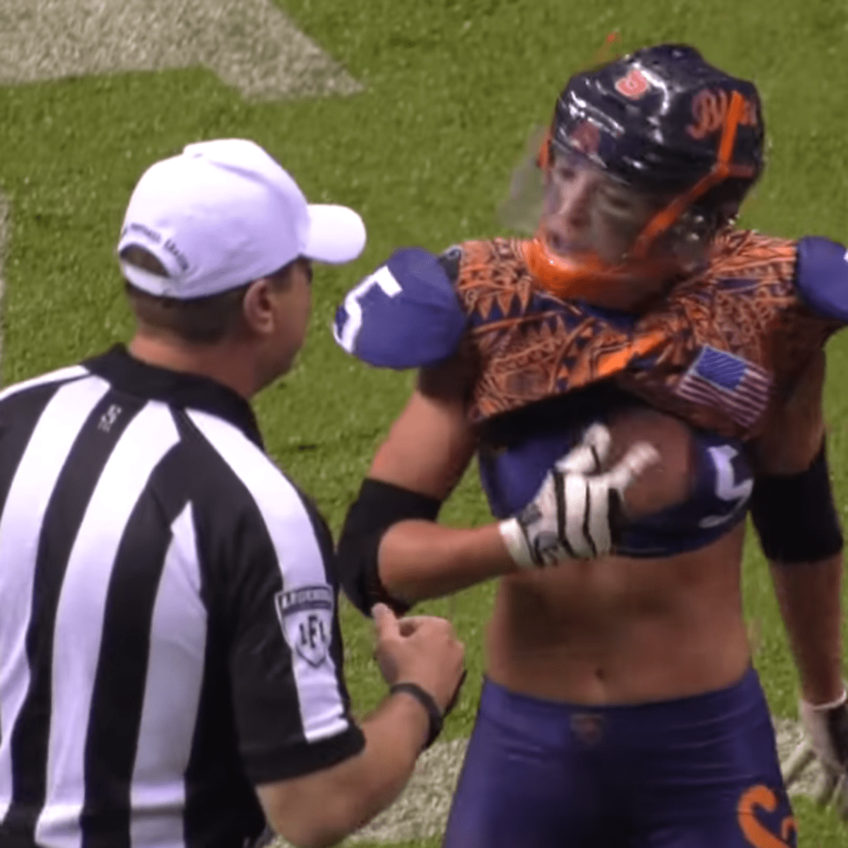 Lingerie Football League Player Suffers Wardrobe Malfunction The