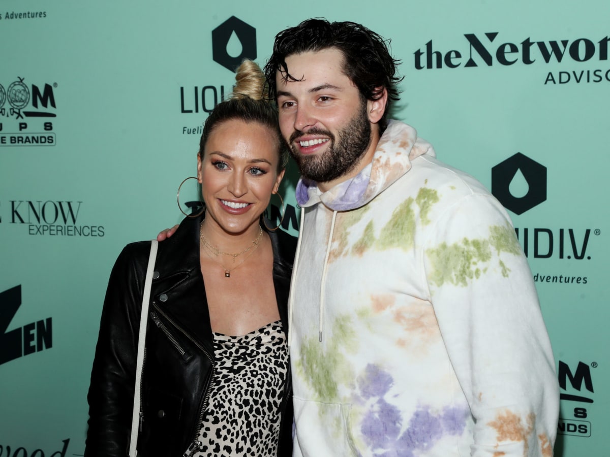 Baker Mayfield's wife Emily celebrates Panthers trade on wedding