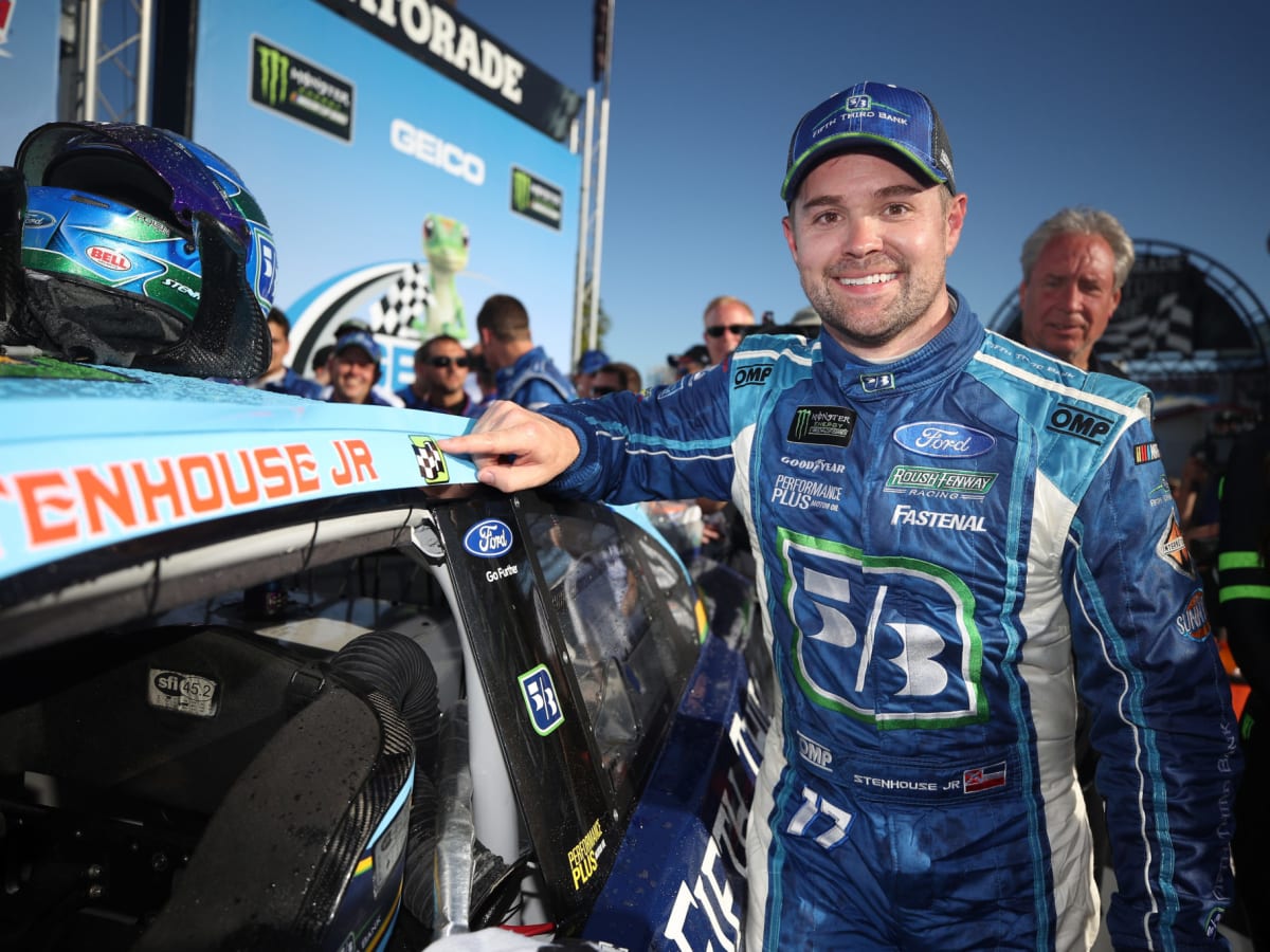 Daytona 500 Champ Ricky Stenhouse Jr. Celebrates with Mickey Mouse at Walt  Disney World