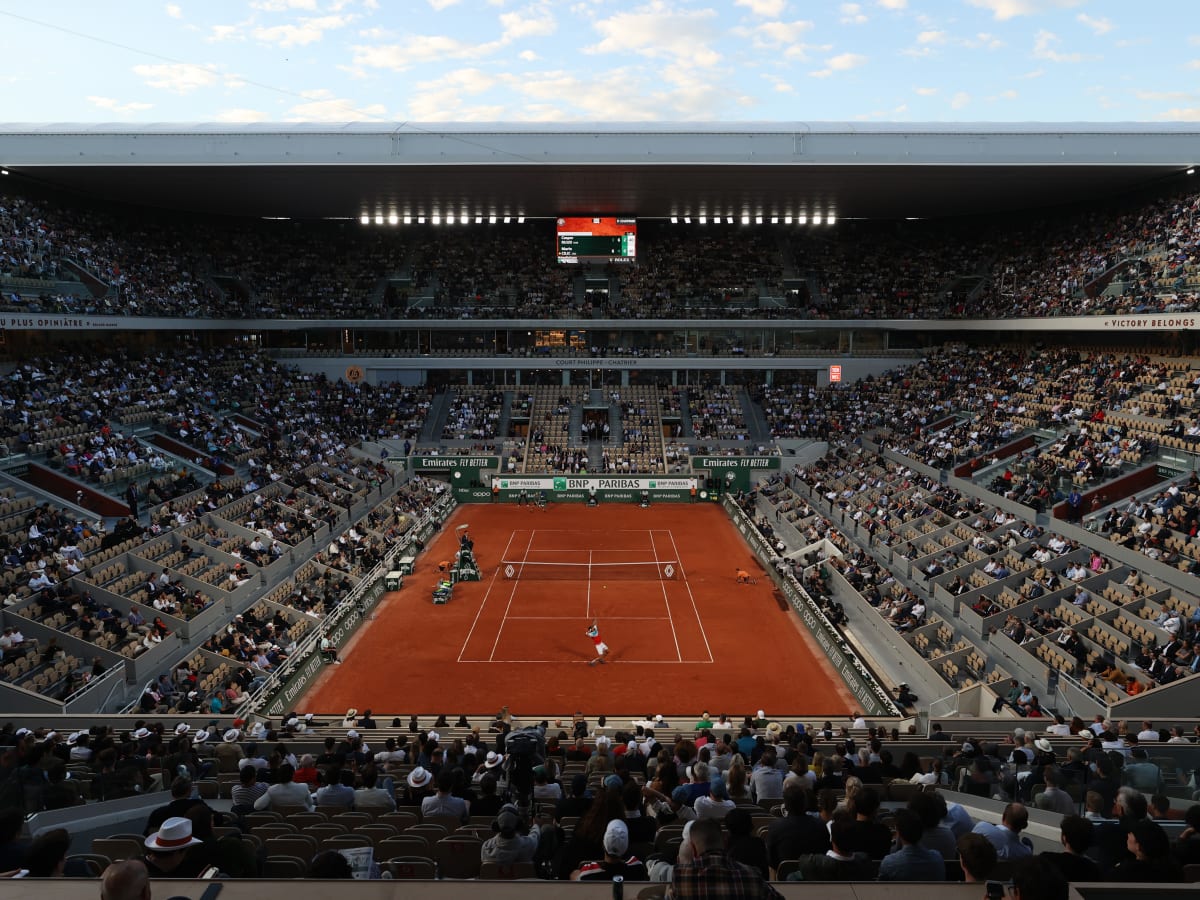 Watch: Protester at French Open ties herself to net