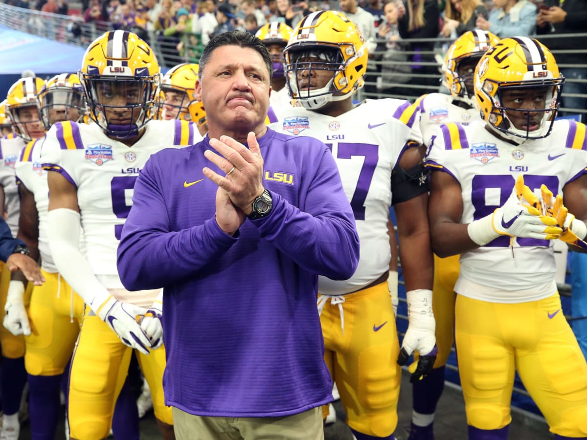 LSU Ed Orgeron Postgame Interview After Beating Florida//College