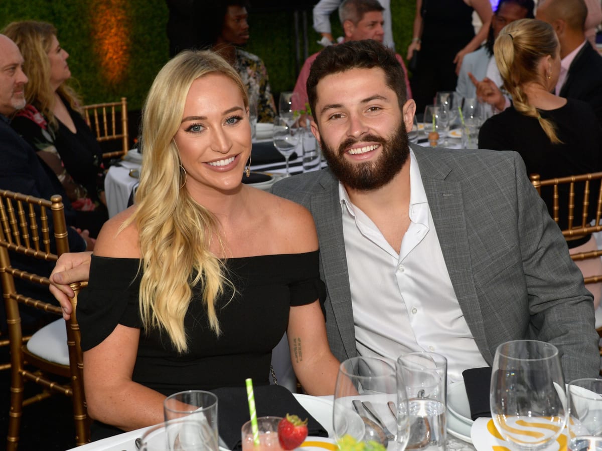 Baker Mayfield's wife, Emily, gushes over 'best company' at game