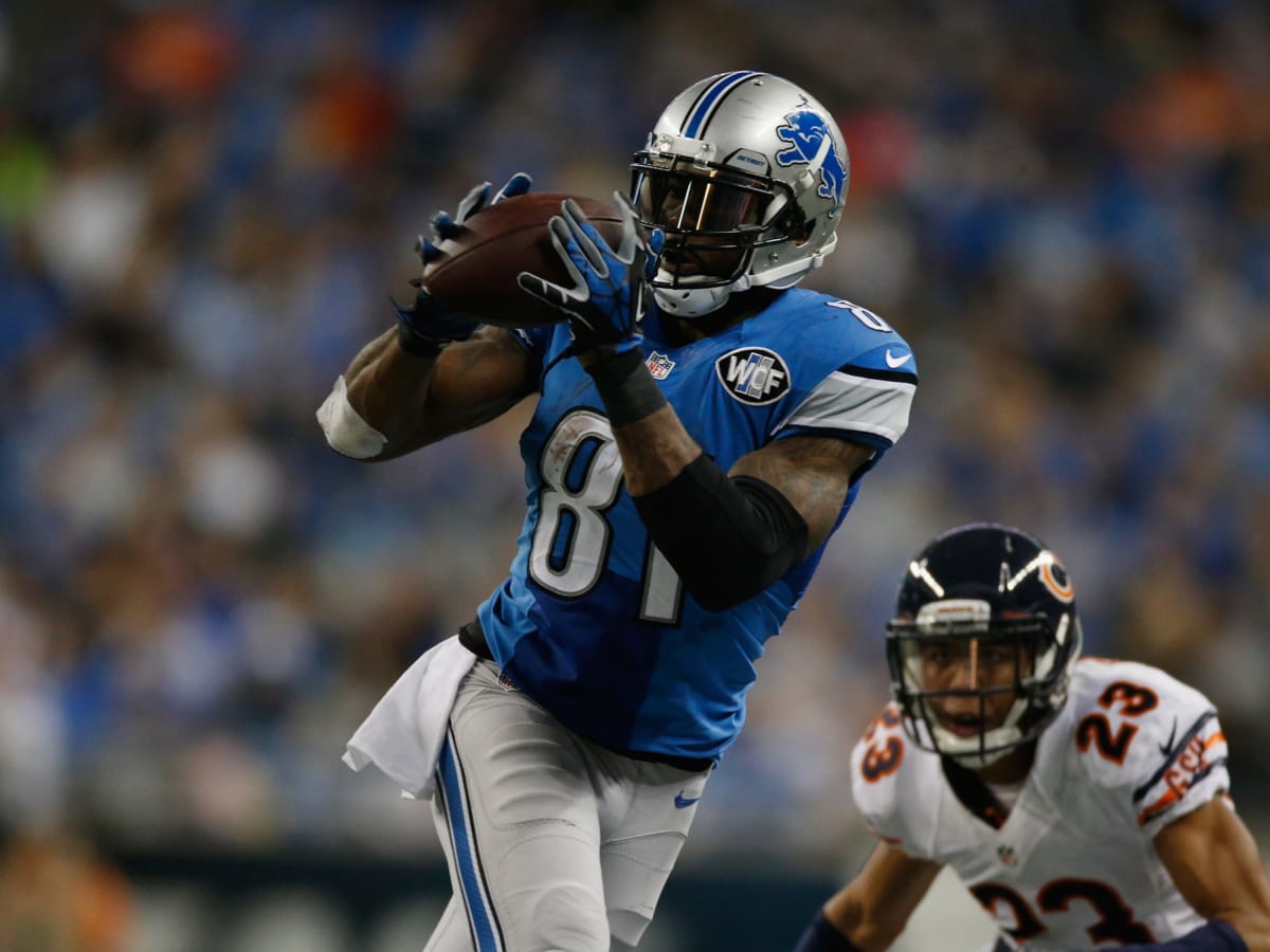 Calvin Johnson visits Ford Field, teases about getting season