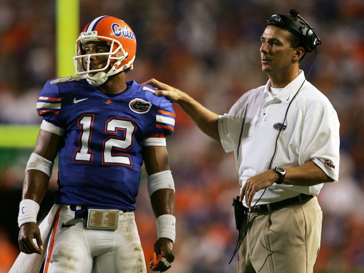 Tim Tebow and Florida Gators Head Coach Urban Meyer